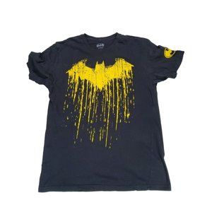 BatMan Symbol S/S Tshirt Black/Yellow Men's Sz M